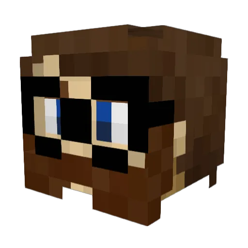 G1ad1ad Minecraft avatar head, 3D render