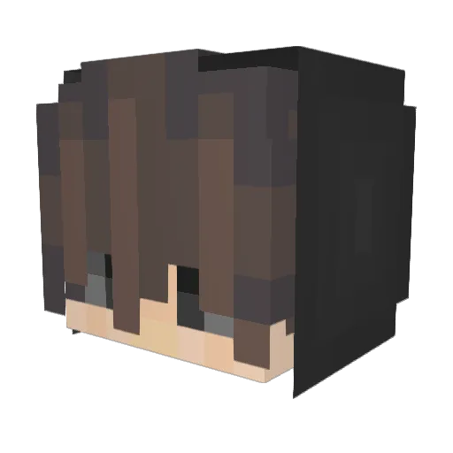G1itchX Minecraft avatar head, 3D render