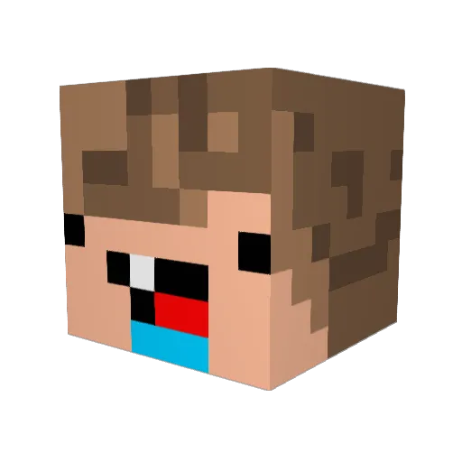 G1mb0 Minecraft avatar head, 3D render