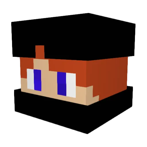 G1ngaNinja Minecraft avatar head, 3D render