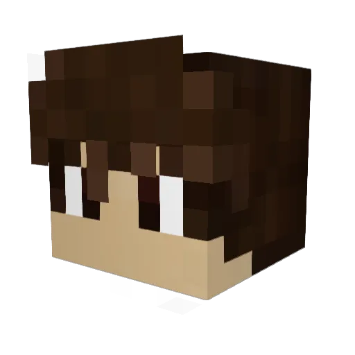 G1r4ld Minecraft avatar head, 3D render
