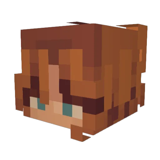 G1raffian Minecraft avatar head, 3D render
