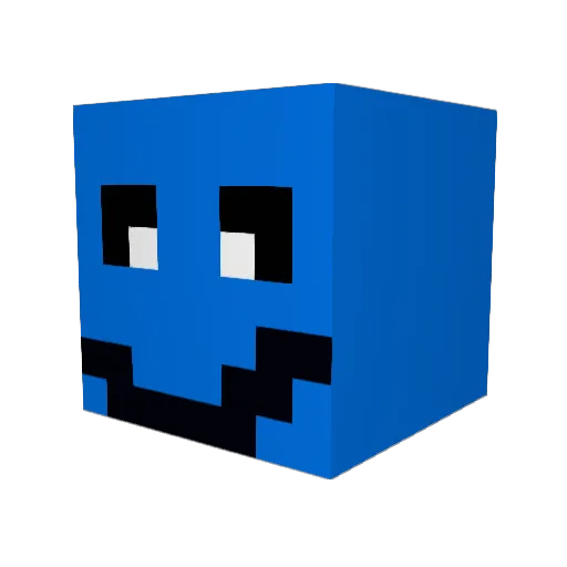 G1sm0_ Minecraft avatar head, 3D render