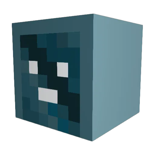 G1xnn Minecraft avatar head, 3D render