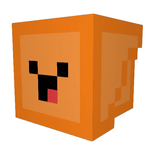 G2468J Minecraft avatar head, 3D render