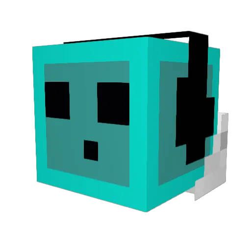 G26709 Minecraft avatar head, 3D render