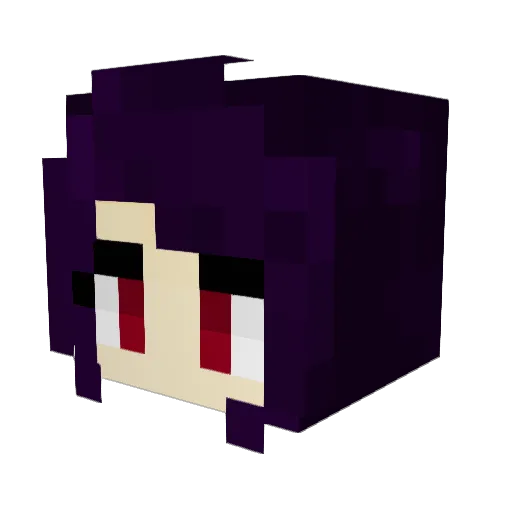 G2V4m Minecraft avatar head, 3D render