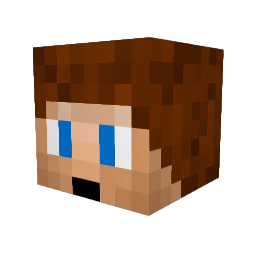 G30RG3D Minecraft avatar head, 3D render
