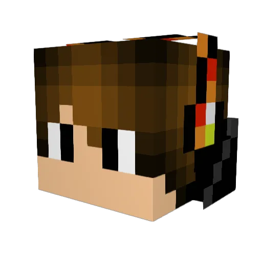 G33k_B0y Minecraft avatar head, 3D render