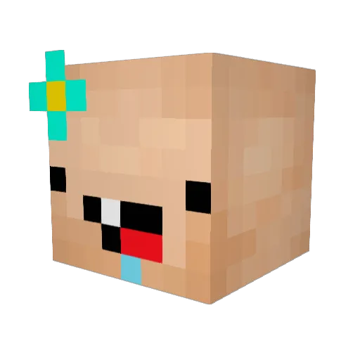 G3ASY Minecraft avatar head, 3D render