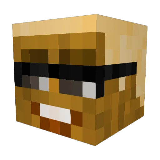 G3CKo1 Minecraft avatar head, 3D render
