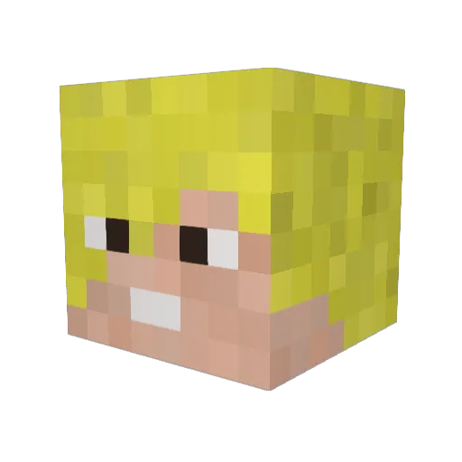 G3N1K0 Minecraft avatar head, 3D render