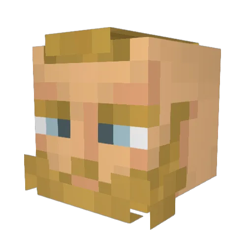 G3T2TH3CHOPP3R Minecraft avatar head, 3D render