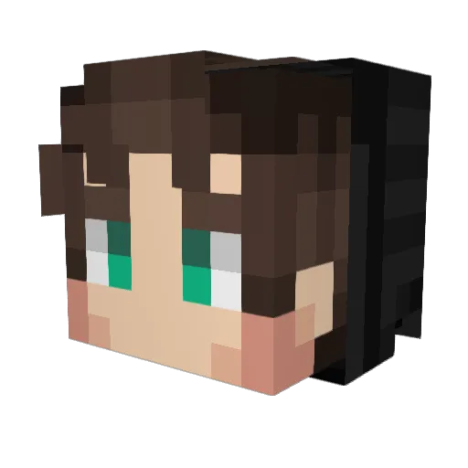 G3T_Pr3Ston3d Minecraft avatar head, 3D render