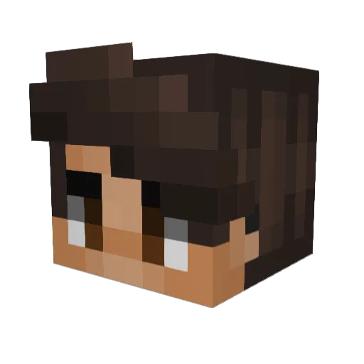 G3W00ND4N13L Minecraft avatar head, 3D render
