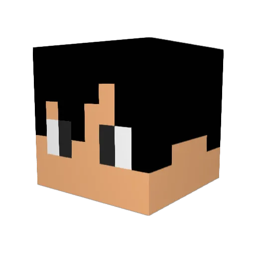 G3YK12 Minecraft avatar head, 3D render