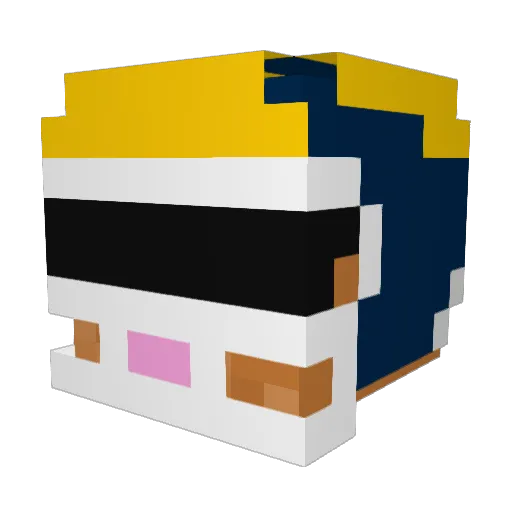 G3catcher Minecraft avatar head, 3D render
