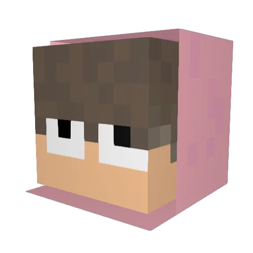 G3koo Minecraft avatar head, 3D render