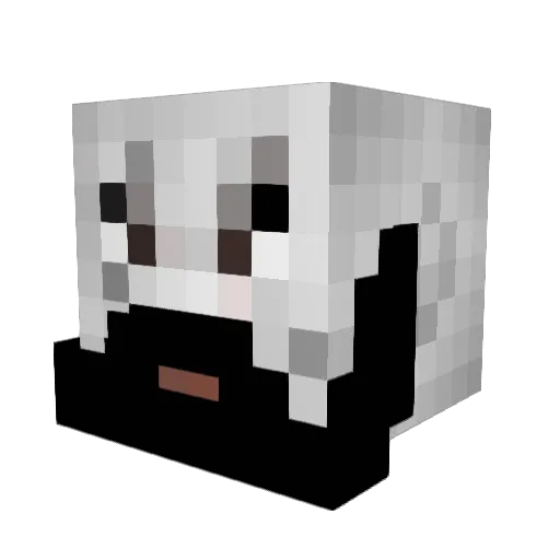 G3lum Minecraft avatar head, 3D render