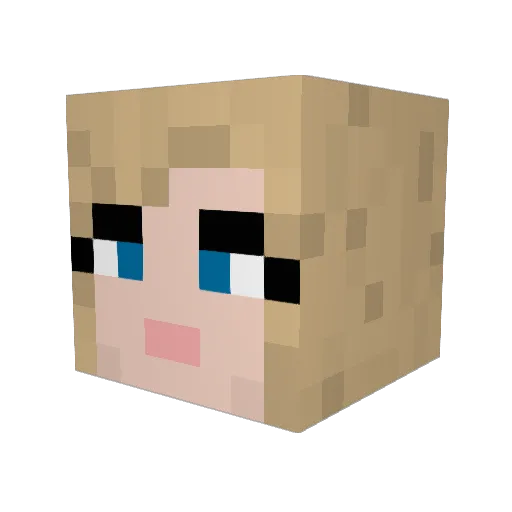 G3stur Minecraft avatar head, 3D render