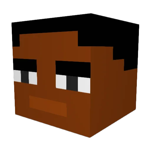 G3yfr Minecraft avatar head, 3D render