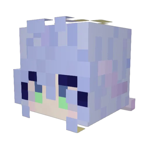 G41_plus Minecraft avatar head, 3D render