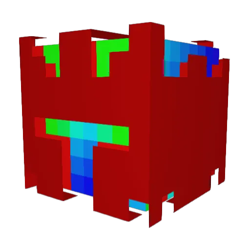 G4B4 Minecraft avatar head, 3D render