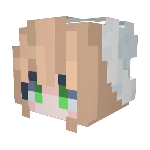 G4MRX Minecraft avatar head, 3D render