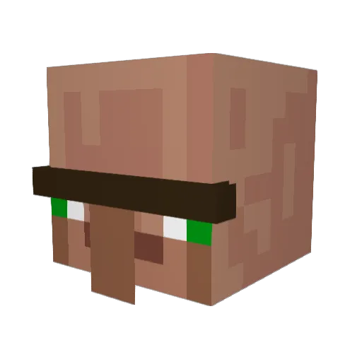 G4R4B4T0 Minecraft avatar head, 3D render