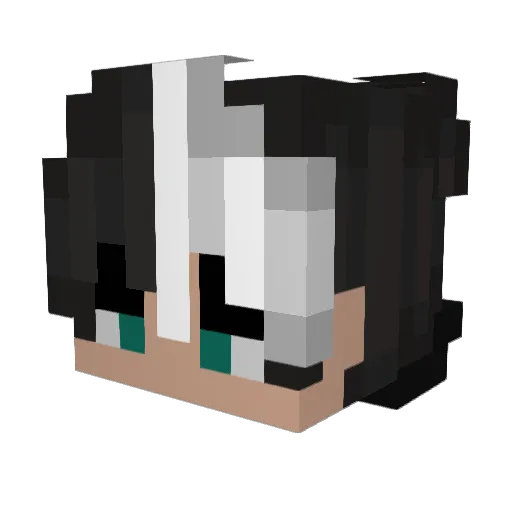 G4R4N Minecraft avatar head, 3D render