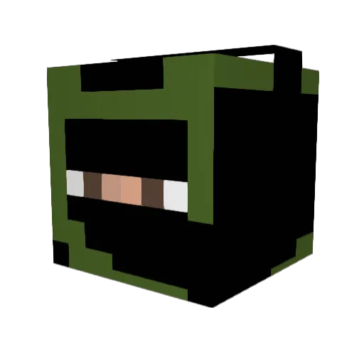 G4RIN Minecraft avatar head, 3D render