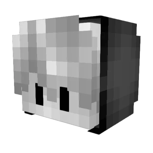 G4hCraftGame060_ Minecraft avatar head, 3D render