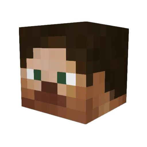 G4ks Minecraft avatar head, 3D render