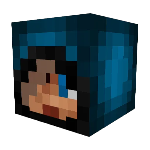 G4merG4mes Minecraft avatar head, 3D render