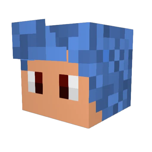 G4taar Minecraft avatar head, 3D render
