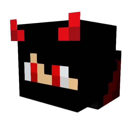 G6027 Minecraft avatar head, 3D render