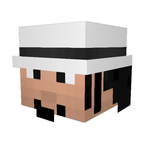 G6BT Minecraft avatar head, 3D render