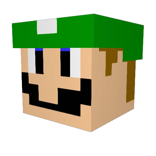 G7II Minecraft avatar head, 3D render