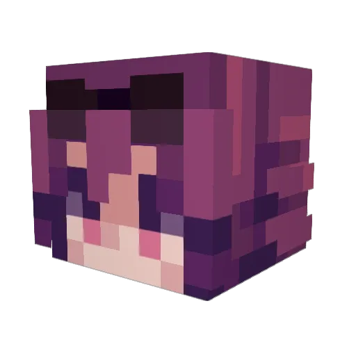 G7_Shade Minecraft avatar head, 3D render