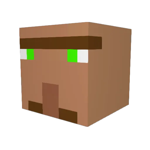G7pls Minecraft avatar head, 3D render
