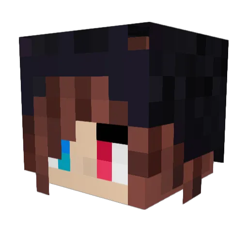 G7sEhefrau Minecraft avatar head, 3D render