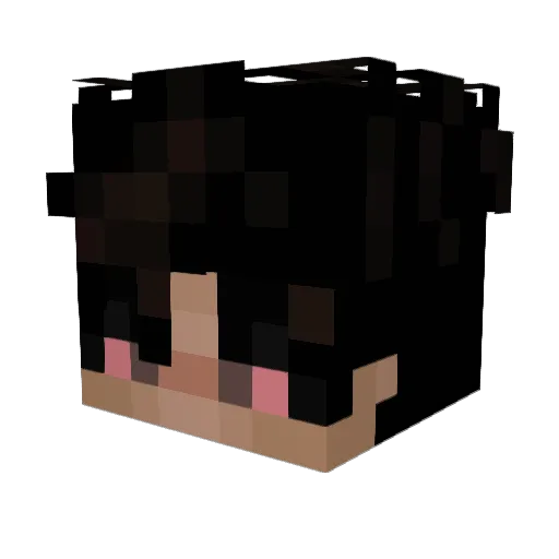G8L Minecraft avatar head, 3D render