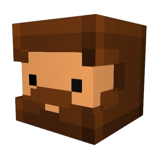 G8P Minecraft avatar head, 3D render