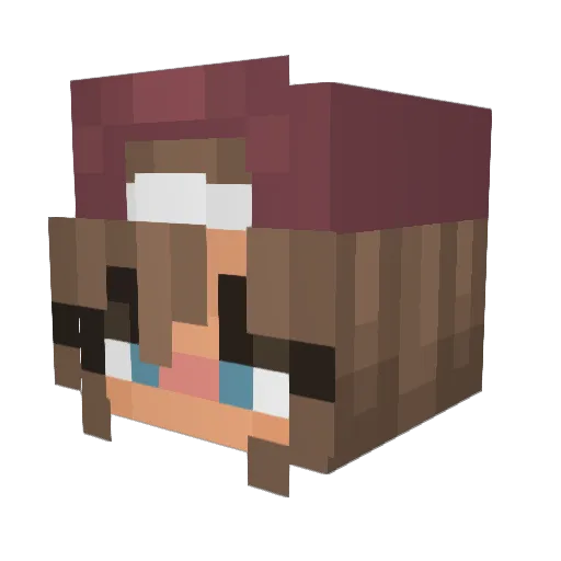 G9D Minecraft avatar head, 3D render