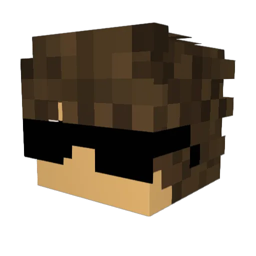 G9Diego Minecraft avatar head, 3D render