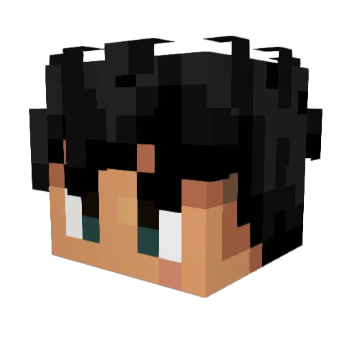 GAATOOO Minecraft avatar head, 3D render