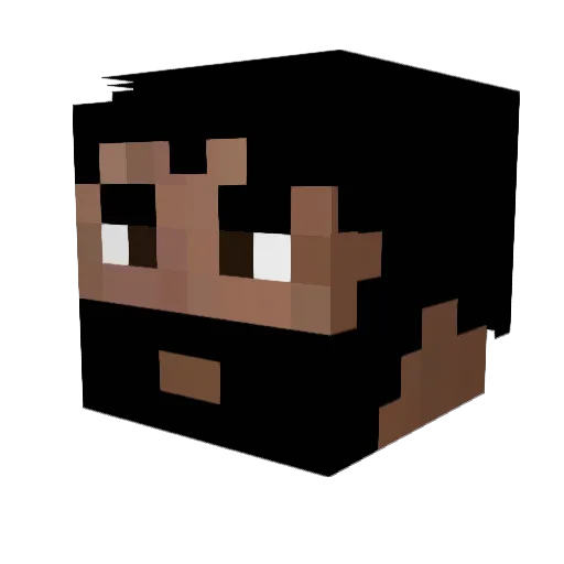 GABED0GG Minecraft avatar head, 3D render