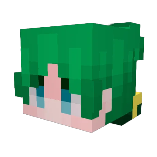 GABIRUUUUU Minecraft avatar head, 3D render