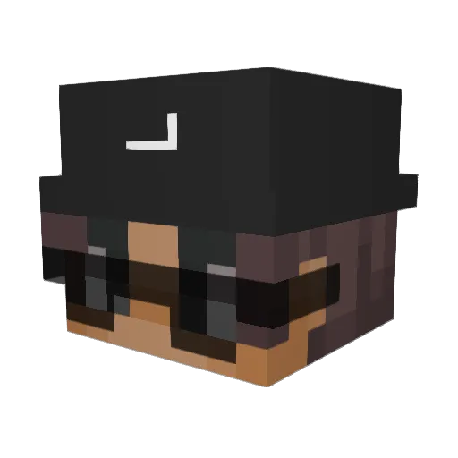 GABOBEL Minecraft avatar head, 3D render