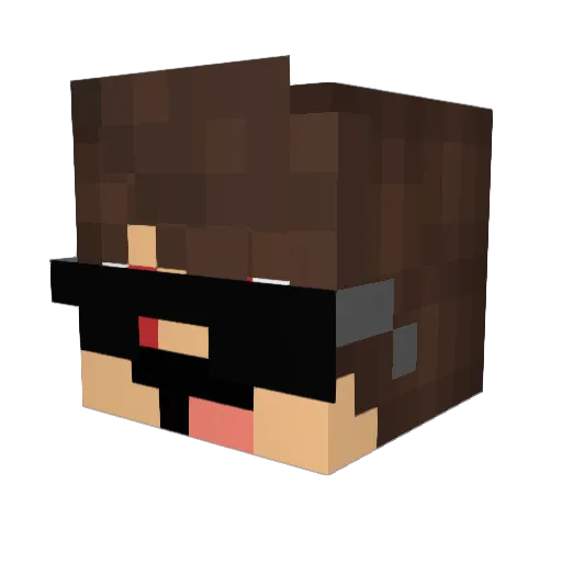 GABPgamer_YT Minecraft avatar head, 3D render
